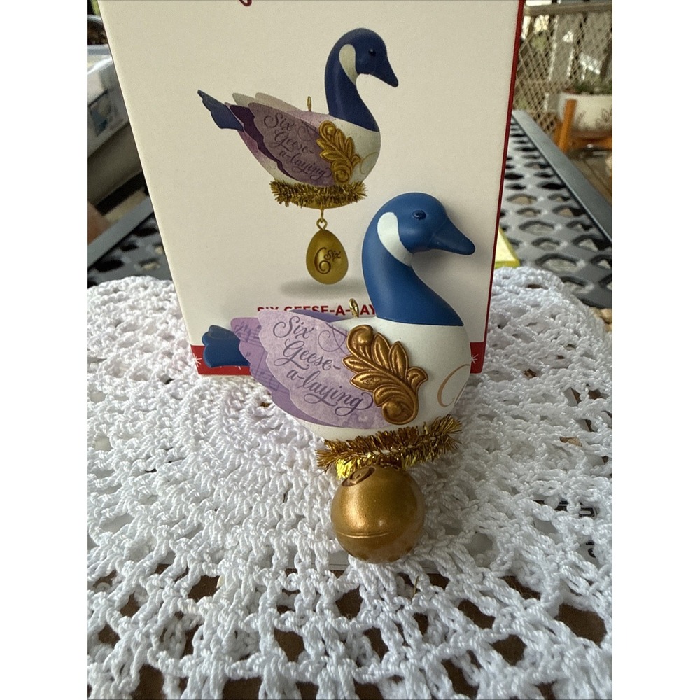 Hallmark‎ Keepsake 2016 #6 Six Geese-A-Laying 12 Days Of Christmas Ornament